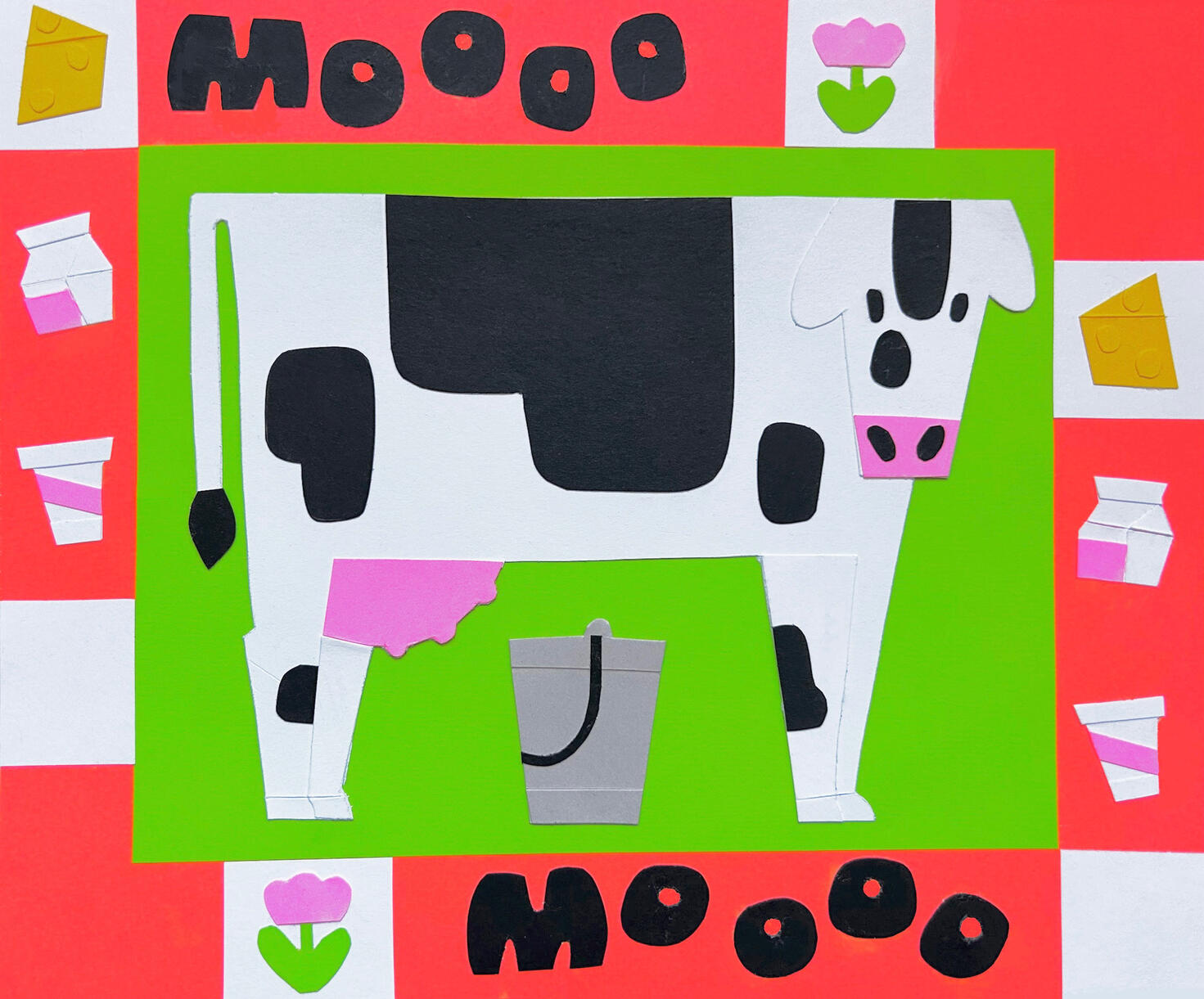 Paper Cut Cow